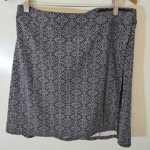 RipSkirt Hawaii Wrap Skirt Large Maui Hawaiian White Black Pearl Batik
